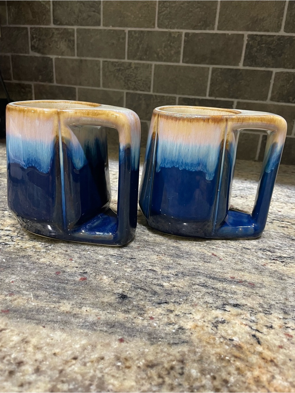 Rodolfo Padilla Ceramic Drip-Glaze Mugs - Set of 2